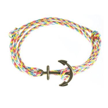 Imagem de West Coast Paracord — Pulseiras femininas ajustáveis com âncora náutica e anzol – Feito de corda de nylon