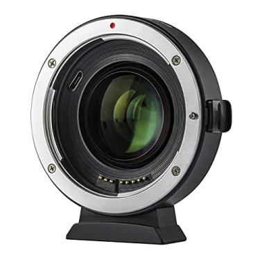 Imagem de Domary EF-EOS M2 Auto Focus Lens Mount Adaptador 0.71X Focal Lenth Multiplier USB Upgrade Compatível com Ca-non EF Series Lens para EOS EF-M Mirrorless Camera Compatível com Ca-non EOS M/M2/M3/M5/M
