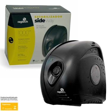 Imagem de Estabilizador Raghtech Side Way 1000VA, 115/115V, 60Hz, 4 Tomadas - 20SDW5327