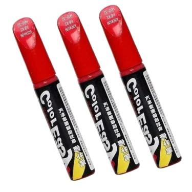 Imagem de Kit 3 Canetas Tinta Reparadora Tira Risco Automóveis Carro Moto Caminhões Pintar e Retocar Pneu Azulejo e Tênis Aplicador