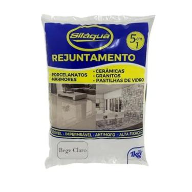 Imagem de Rejunte 1kg 5x1 Porcelanatos Cerâmica Piscina - Bege Claro