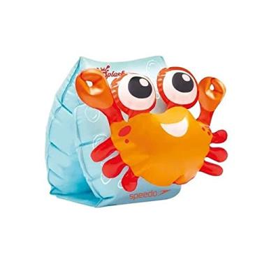 Imagem de Boia de Braço Infantil, Speedo, Kidsplash, Múltiplas Câmaras de Ar com Válvula de Segurança, Suporta até 30kg - Caranguejo