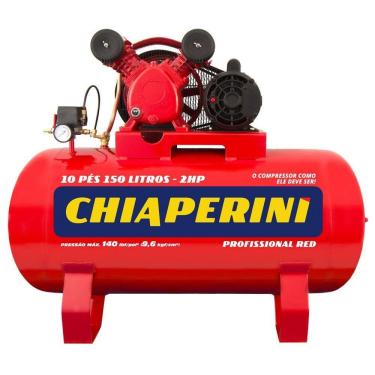 Imagem de Compressor de Ar Red Média Pressão 10 Pés 140PSI 2HP 150 Lit