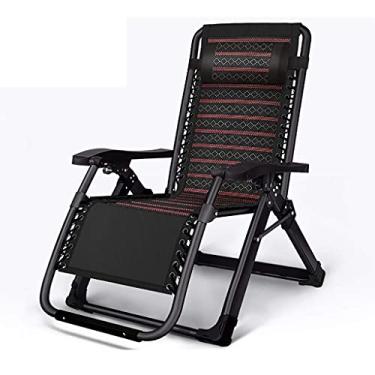 Imagem de Cadeiras de praia dobráveis ​​de gravidade zero, portátil, verão, espreguiçadeira, casa, jardim, pátio, área externa (b) hopeful