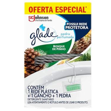 Imagem de Glade Desodorizador Sanitário Pedra Bosque de Pinho 25g
