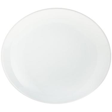 Imagem de Pillivuyt Eden Prato de jantar oval de porcelana de 29,5 cm x 25,4 cm