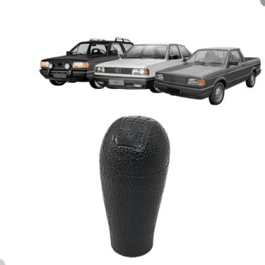 Imagem de Manopla Bola de Câmbio Gol Quadrado 1987 88 89 90 91 92 93 94-4 Marchas Preta