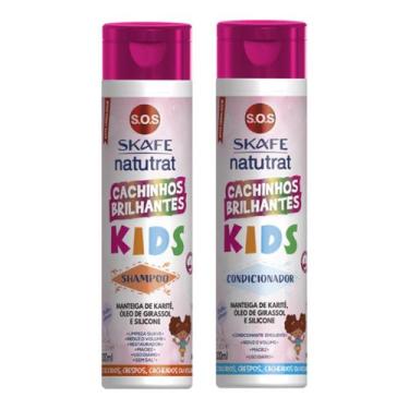 Imagem de Kit Shampoo+ Condicionador Cachinhos Brilhantes Kids 300ml - Skafe