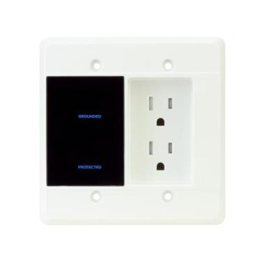 Imagem de Element-Hz Power Series Protetor contra sobretensão de parede com tomada dupla embutida, 1080 joules