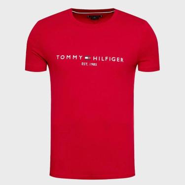 Imagem de Camiseta Tommy Hilfiger Logo Tee Vermelha-Unissex