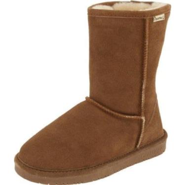 Imagem de BEARPAW Emma Short Botas femininas clássicas de inverno, botas de camurça leve, várias cores, Nogueira, 41