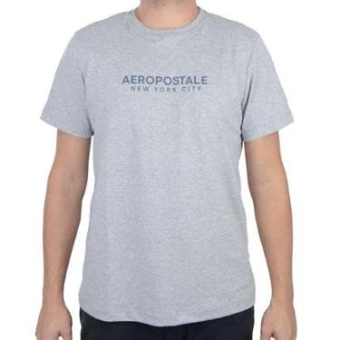 Imagem de Camiseta Masculina Aéropostale MC Plus Size Mescla - 8780103-18-Masculino