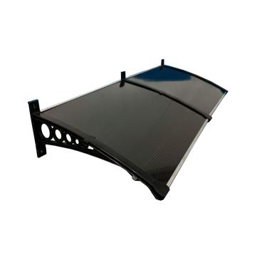 Imagem de Toldo Policarbonato 1,20x0,50m Portas e Janelas Megatools Cobertura Chuvas Proteção Resistência Durabilidade Design Moderno Transparente Leve Ideal Residências e Comércios