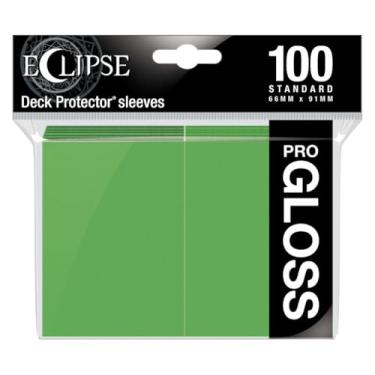 Imagem de BoardGame E-15606 Ultra Pro-Eclipse Gloss Mangas Padrão Pacote com 100 - Verde limão