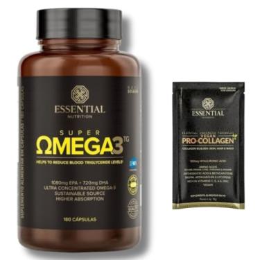 Imagem de Super Ômega 3 TG 1000mg - Essential Nutrition - 180 Cápsulas gel + amostra