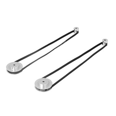 Imagem de Controles Industriais Produtos de Fabricação de Aditivos Engrenagem Constante 20 60 Dentes 2 Conjuntos de Polia Dentada Liga de Alumínio Borracha Economia de Energia para