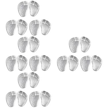 Imagem de 12 pares de almofada de chinelo do antepé forro de salto alto inserção sandálias de salto alto protetores de dedo do pé palmilhas de salto alto almofadas de metatarso almofadas de silicone palmilhas a