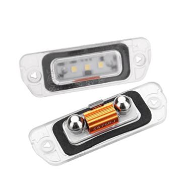 Imagem de znakeauto Kit de luz de placa traseira de LED completo 2X 3W para Mercedes Benz X164 W164 W251 GL350 GL450 GL500 GL550 GL320 ML320 ML350 ML450 ML500 ML550 ML63 AMG R350 R320 R500 Classe R Classe ML