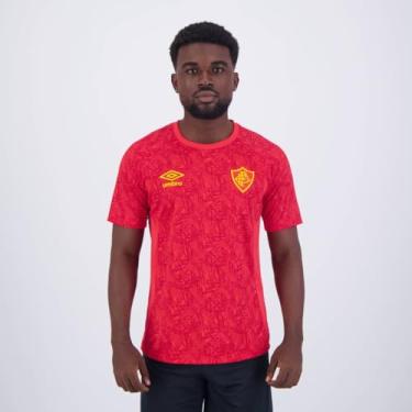 Imagem de Umbro Camisa Masculina Fluminense Treino 2024, Vermelho, P