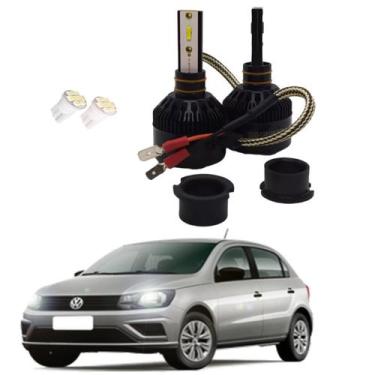Imagem de Kit de Lâmpadas Led Tech One 8000k Azulado Farol Duplo Milha Gol G3 20