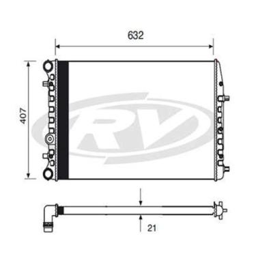 Imagem de Radiador Fox 2003 a 2005 Visconde 12517