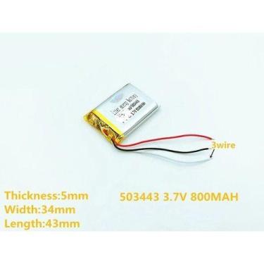 Imagem de Bateria Gps Mp4  800 Mah  3.7v  Com 3 Fios - KMIG