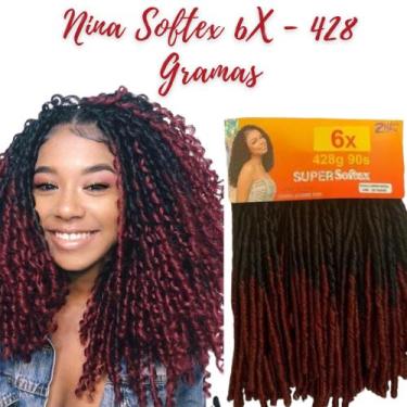 Imagem de Cabelo Nina Softex Pacotão 428gramas Original Crochet Braid - Ombre Ve