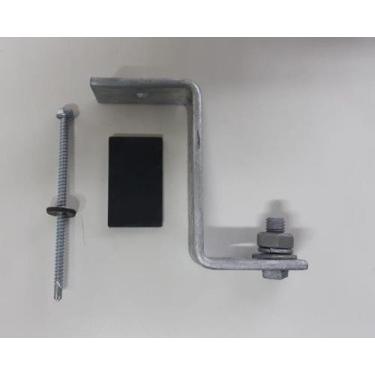 Imagem de Fixador Z Estrutura Suporte p/ Telha Ondulada Zinco ou Fibrocimento - 