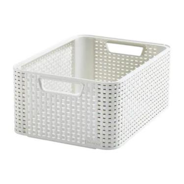Imagem de Cesto Organizador 18 Litros Style Curver Branco Keter
