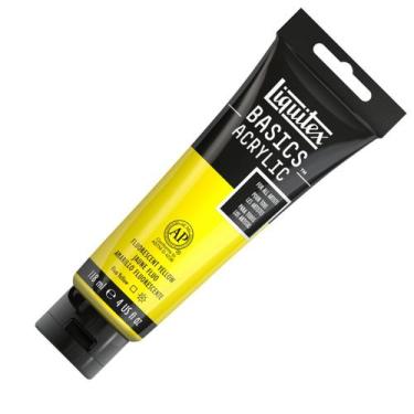 Imagem de Tinta Acrílica Liquitex Basics 118ml 981 Fluorescent Yellow