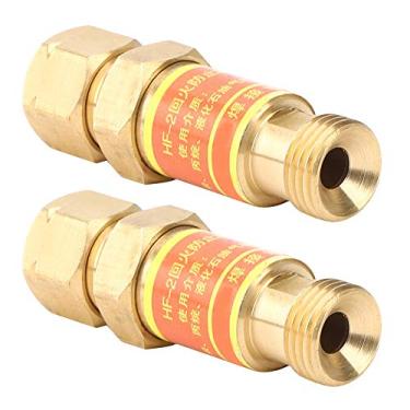Imagem de Ferramenta Eletricista de Válvula Flashback de Cobre para Construção de Corte de Soldagem de Acetileno 2 Unidades de Ferramentas de Soldagem a Gás Adequadas para Máquinas e