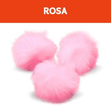 Imagem de Pompom - Pelúcia 70 Mm - 30 Unidades - Rosa - Nº: 133 - Nybc