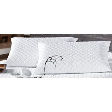 Imagem de 1 Porta Capa Travesseiro Fronha Impermeável Matelado 70 X 50cm Com Zíp