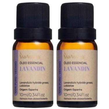 Imagem de Óleo Essencial De Lavandin 10ml Via Aroma 100% Puro - 2 Unidades