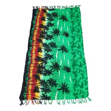 Imagem de Canga Atoalhada Dupla Face Estampada Pompom - Sarat Moda Indiana, Esta