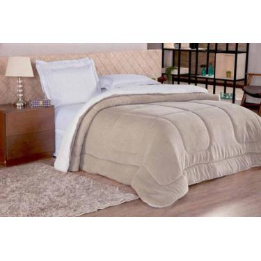 Imagem de Coberdrom Edredom Sherpa E Manta Pele De Carneiro Casal King - BEAUTY 