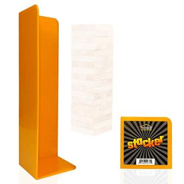 Imagem de Hogar Wood Block Tower Stacking Tray Game Accessory Ages 6 to Adult - Compatible with Tipsy Tower, Lewo, WE Games and More