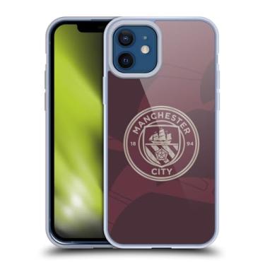 Imagem de Head Case Designs Capa de gel macia oficialmente licenciada pelo Manchester City Man City FC Third 2024/25, compatível com Apple iPhone 12 / iPhone 12 Pro