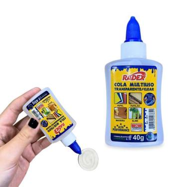 Imagem de Cola Multiuso Transparente Clear Radex 40g Ideal Para Fazer Slime - Co