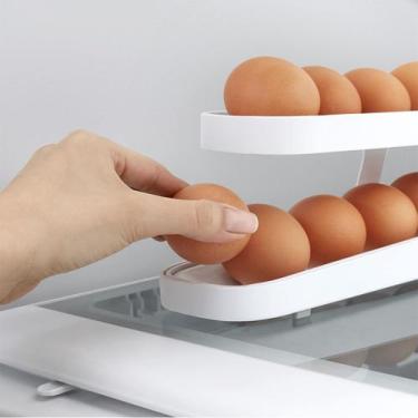 Imagem de Porta Ovos prático com Rolamento automático - Yaay