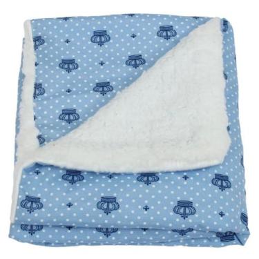 Imagem de Manta de Bebê Cobertor Coberdron Sherpa (0,75x0,75cm) Estampada Para M