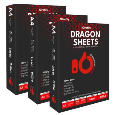 Imagem de Jogo 20 Placas De Pvc Dupla Face Tamanho A4 Para Impressora A Laser - 