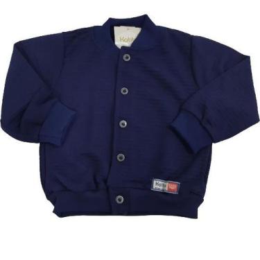 Imagem de Casaco / Jaqueta Infantil Menino Azul 4 6 8 Katita 2346, Azul marinho,