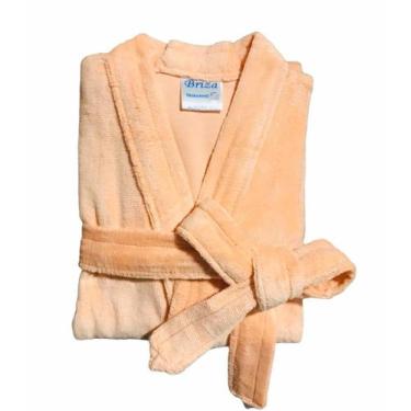 Imagem de Roupão de Banho Briza Veludo Adulto 100% Algodão Manga Curta (3008)  S