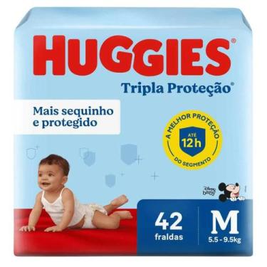Imagem de Fralda Turma Da Monica Tripla Prot Mega M 42 unidades - Huggies