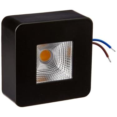 Imagem de Spot Sateri Sobrepor (Quadrado) (L)6,2Cm (C)6,2Cm (A)2,6Cm Preto 1Xled 5W 50° 3000K 400Lm Irc 80 Ip20