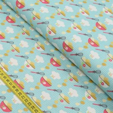 Imagem de Tecido Estampado para Patchwork - Yummy: Ovos (0,50x1,40) - Fabricart