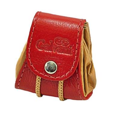 Imagem de Porta Moedas Feminino Platina em Couro 733 Galvani, Vermelho