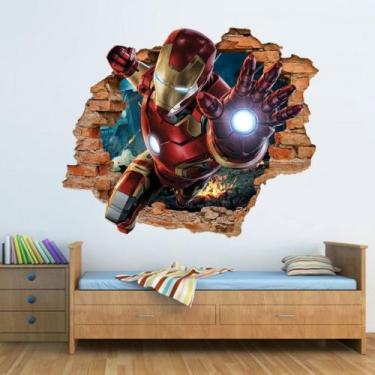 Imagem de Papel de parede Homem de Ferro  Avengers Vingadores Marvel 80x100 cm -