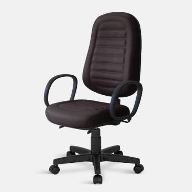 Imagem de Cadeira Presidente Belluno Giratória Back com Braços - Flex Cadeiras, 